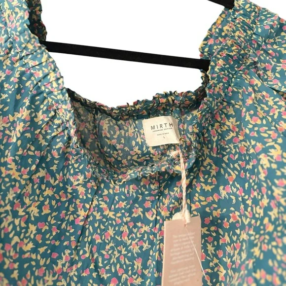 MIRTH Pueblo Top, Blueberry, Medium NWT - Picture 6 of 7